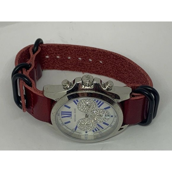 Michael Kors MK6320 Unisex Leather Analog Silver D